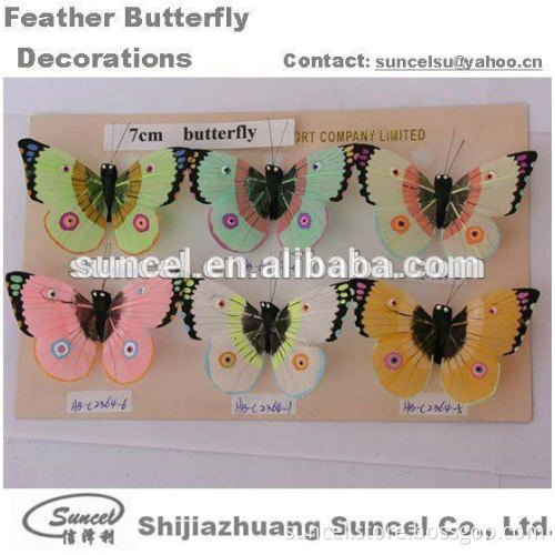 Wedding/Party/Festival Feather Butterfly Decorations